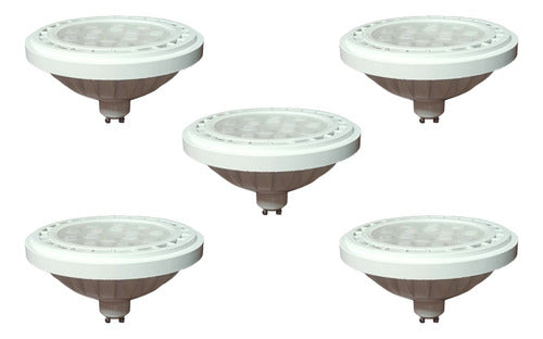 Candela Pack of 5 LED Ar111 12W Warm Light 3000K GU10 1250lm 0