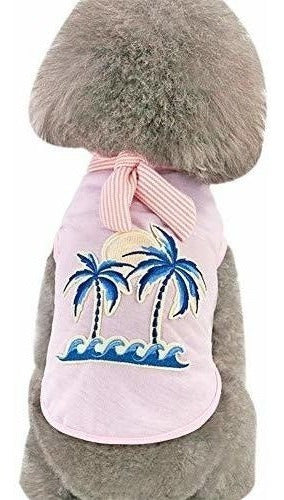 Tangpan Hawaiian Beach Coconut Tree Shirt for Pets 0