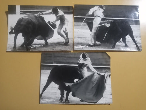 3 Antiguas Fotografias Fotos Torero Corrida De Toros España 0