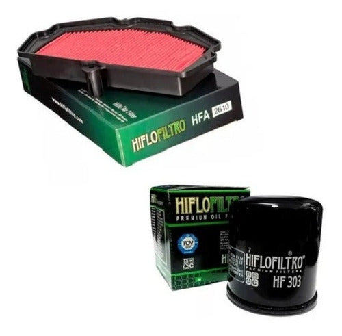 Hiflofiltro Air and Oil Filter Kit Kawasaki Vulcan 650 2021 2022 0