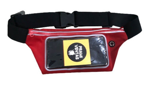 PRAMI VENTAS Waterproof Running Waist Pack with Touch Cell Phone Holder 7