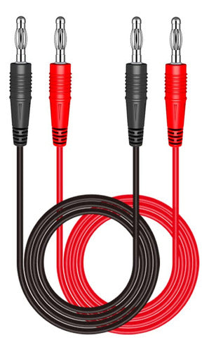 Informatica San Isidro Red and Black Cable Pair 1m with Banana Plugs 0