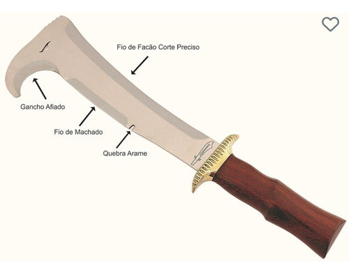 Facão Carcará 10  - Zakharov Facões Para Mato 2