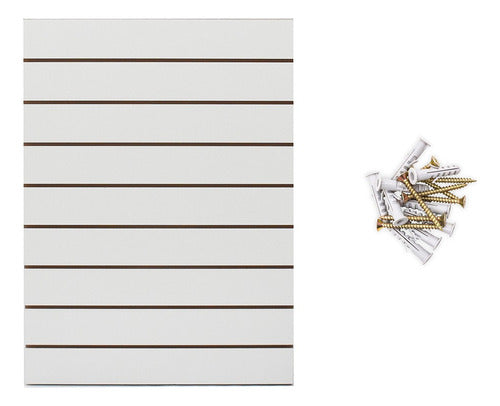 Mox Slat Wall Panel 55 X 91 Cm + 20 Hooks 15 Cm 0