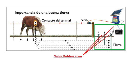 Picana Alambre Subterraneo P/ Cercos Electricos 50mts - Envio Gratis 3