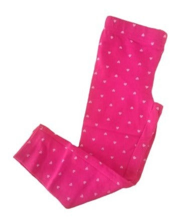 Carter's USA Fuchsia Leggings with Silver Hearts 1