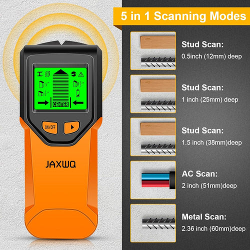 JAXWQ Detector Scanner para Vigas Hierros Pernos de Paredes 1