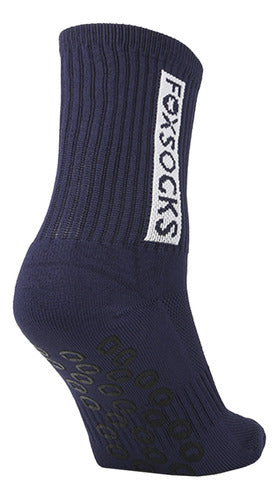 Fox Socks Non-Slip 2.0 in Navy Blue | Dexter 1