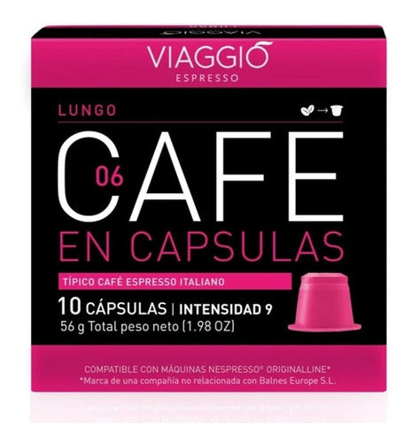 Capsulas Viaggio Lungo 10 Uni 0