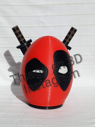 Golosinero Egg Container - 3D Printed Design Deadpool 3