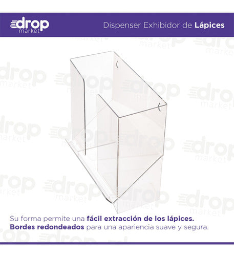 Transparent Pencil Display Holder for Schools, Colleges, and Classrooms - Pack of 3 5