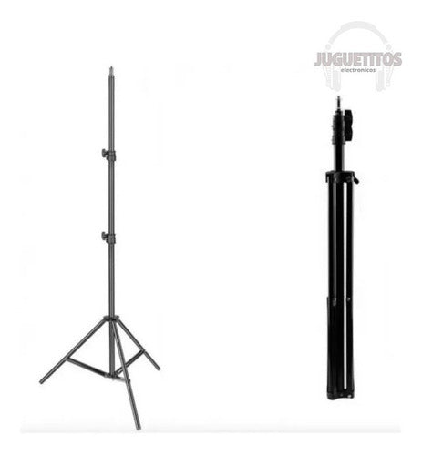 Aluminum Extendable Tripod up to 210 cm with Phone Holder 3