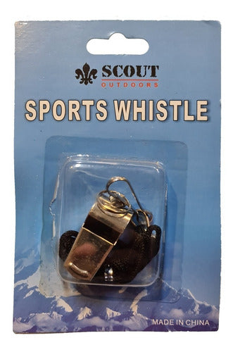 Scout Metal Whistle with Cord - Boca Chata El Jabali 0