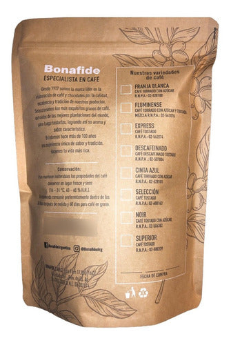 Bonafide Cafe Franja Blanca Original 1kg Molido o En Granos 3