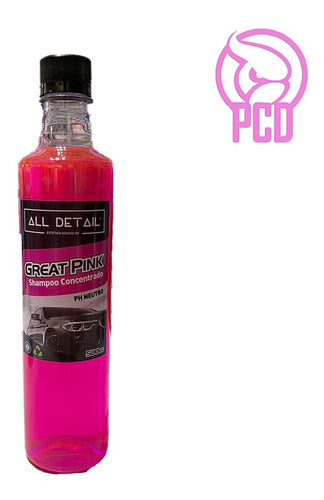 All Detail Great Pink Ph Neutro De 500ml Shampoo Para Auto Pcd 0