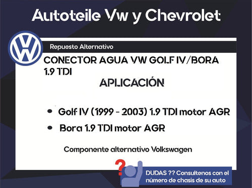 Terzo Conector Agua VW Golf IV/Bora 1.9 TDI 4 Picos 2