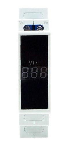 Gralf Modular Single-Phase Voltmeter 80V-500V Riel-Din Digital 0