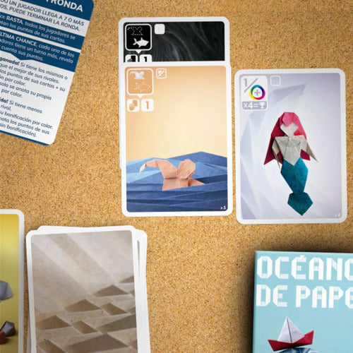 Paper Oceans Original Family Letter Game Buro - Oceanos De Papel Juego De Cartas Familiar Original Buro