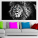 ModaparaTi Modern Triptych Paintings Blue Eyes Lion (150x80 Cm) 0