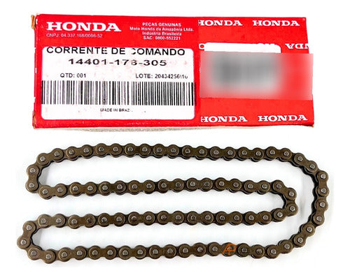 Corrente De Comando Biz 100 Pop 100 Original Honda 84 Elos 1