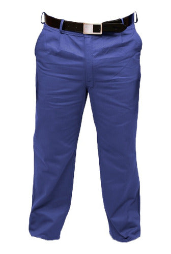 Blue Work Pants Steel Clothing Gabardine T40 0