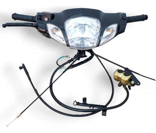 Mondial Complete Headlight Assembly LD 110y (Including Optics, Turn Signals, Caliper, etc.) 5