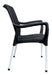 Malbec Stackable Plastic Chair Set of 4 with Aluminum Legs 2