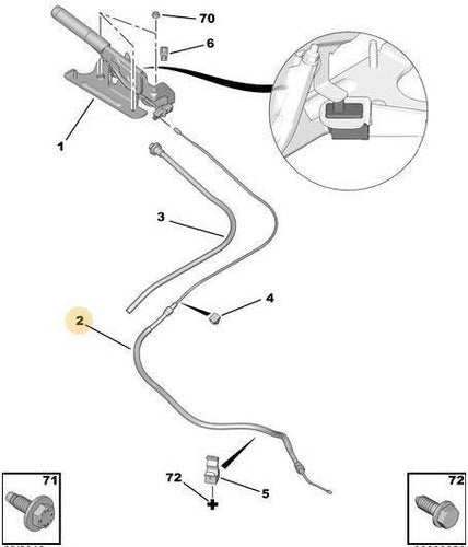 Citroën Cable Freno De Mano C3 Aircross / Picasso 0