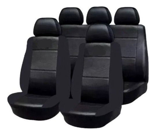 Universal Dark Gray Car Seat Cover Set for Volkswagen 0