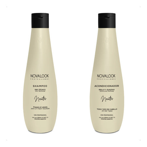 Novalook Kit Neutro Shampoo + Acondicionador Pre Técnico 0