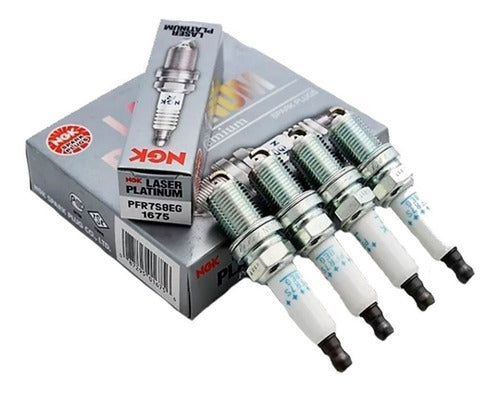 NGK Platinum Spark Plug Set for VW Vento Passat Audi TSI TFSi - 4 Pieces 0