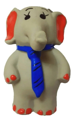 Premium Latex Elephant Squeaky Pet Chew Toy 0
