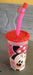 Plastic Cup with Straw and Lid, Minnie, Mickey, Paw, Peppa 2