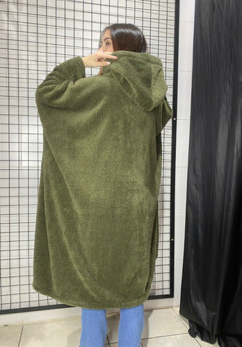 Plush Oversize Poncho Pajama Warm Unisex Coat Xxxl 93