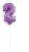 Tu Mundo Violet Number Balloon with Stand 3