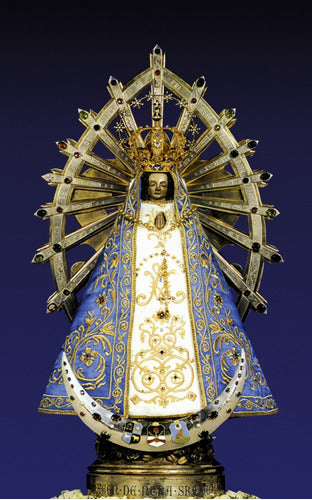 Set of 5 Laminated Virgin of Luján Holy Cards 2