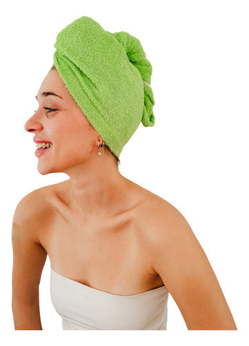 Franco Valente Turban Towel Bath Shower Hair Cap 0