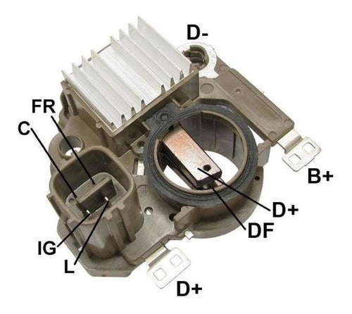 Gauss Voltage Regulator Honda Civic 12V 4-Pins 1