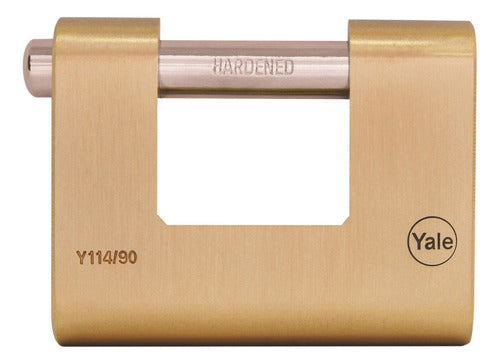 Candado De Bronce Gancho Horizontal 90mm Yale 2