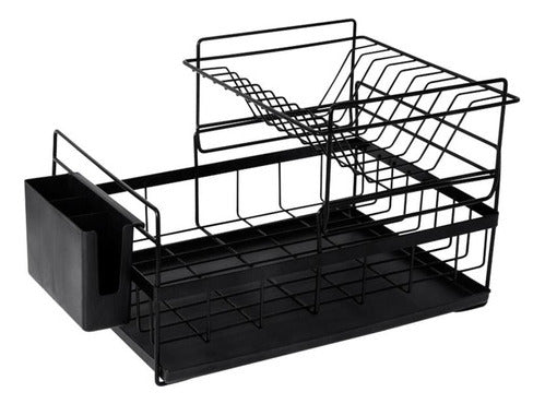 Escurridor De Platos Modular De 2 Niveles En Acero Lumax 0