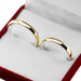 Belmar Wedding Bands in Gold and Silver with Floral Ring 2