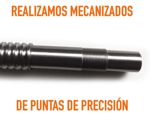 TECMOTION Tornillo De Bolas Recirculantes Tbi 2005 1000mm P/ Cnc D20mm 1