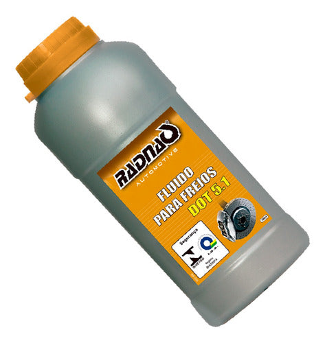 Kit 3x Liquido Fluido Freio Automotivo Dot 5.1 Radnaq 200ml 5