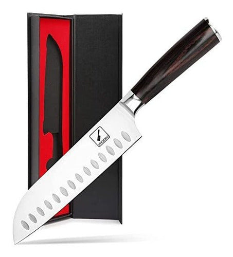 Cuchillo Santoku Cocina Profesional 18cm Acero Inoxidable 0