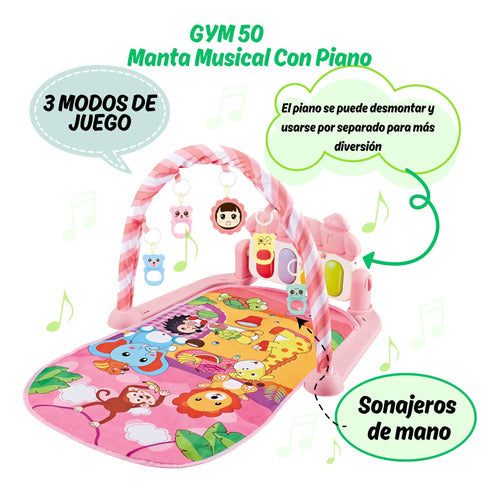 Musical Multifunctional Playmat with Educational Accessories 13