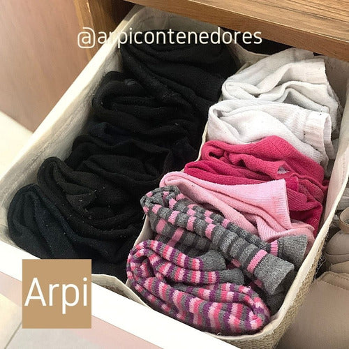 Arpi Contenedores Organizador Para Ropa Cesto Canastos De Tela 5