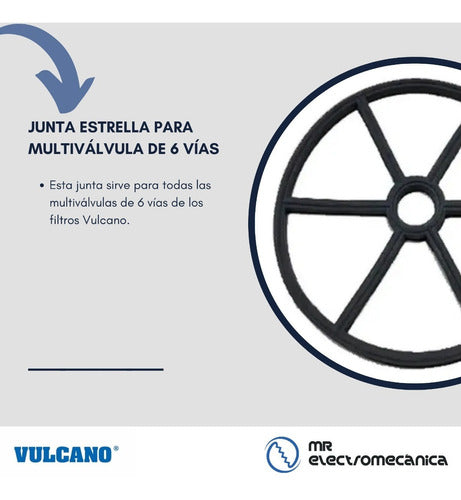 Vulcano 6-Way Valve Star Gasket 3