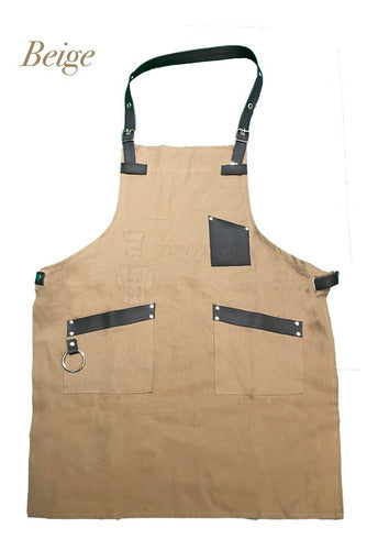 Premium Kitchen Apron in Twill and Eco-leather 7