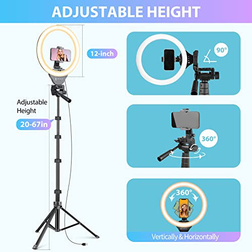 Anillo Luz Led 30cm Para Selfie Video Tripode Ajutable 170cm 5