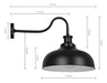 Diyel Outdoor Swan Neck Barn Lights 1